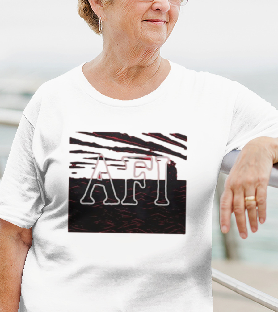 Afireinside AFI Black Sails Striped T-Shirt