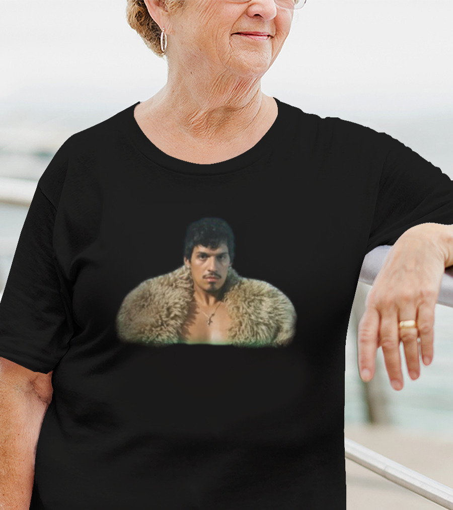 God Said No Iconic Fur Coat Character T-Shirt