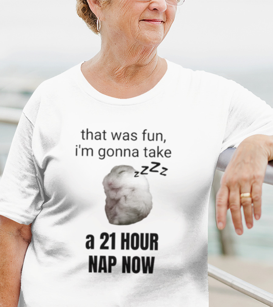 Sillyteestudio That Was Fun I'm Gonna Take A 21 Hour Nap Now ZZZZZ T-Shirt