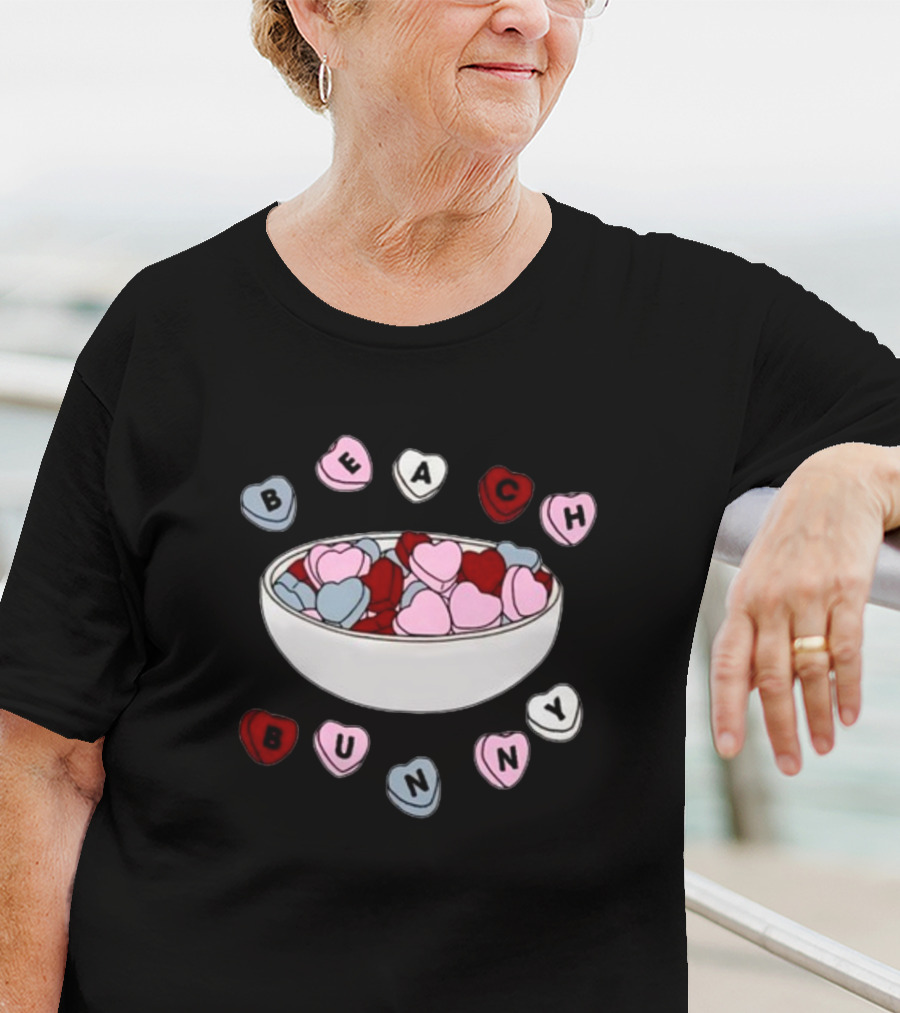 Beach Bunny Heart Candy Bowl T-Shirt
