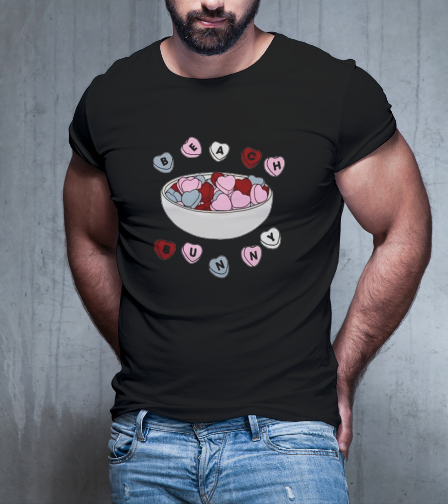 Beach Bunny Heart Candy Bowl T-Shirt