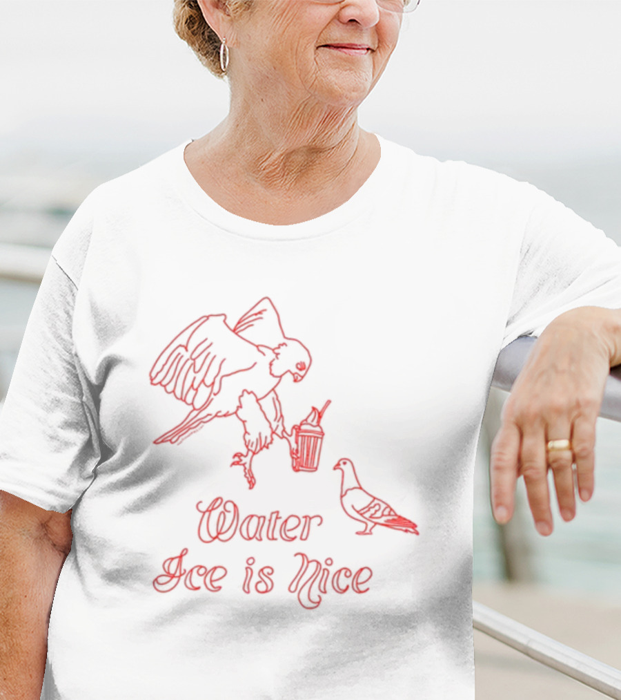 Water Ice Is Nice Hog Island Press Bird T-Shirt