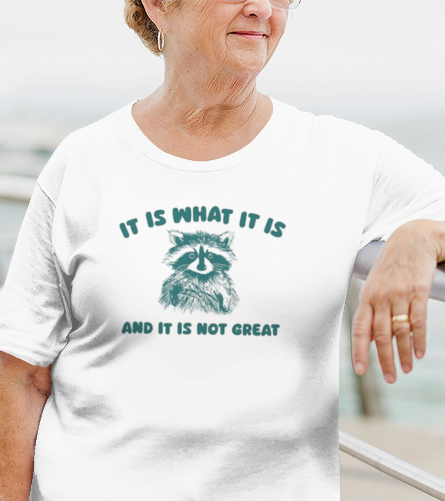 It Is What It Is And It Is Not Great Raccoon T-Shirt