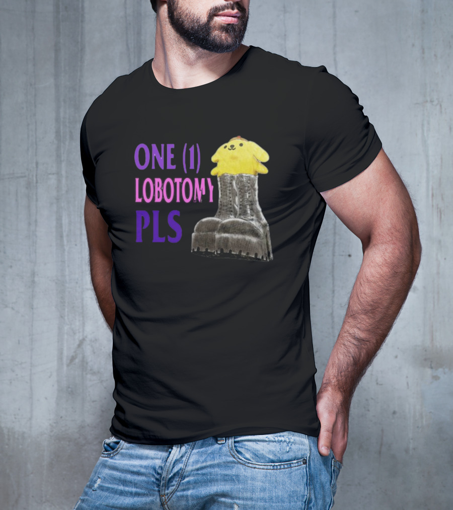 Jmcgg Pompompurin One 1 Lobotomy Pls Cute Character In Platform Boots T-Shirt