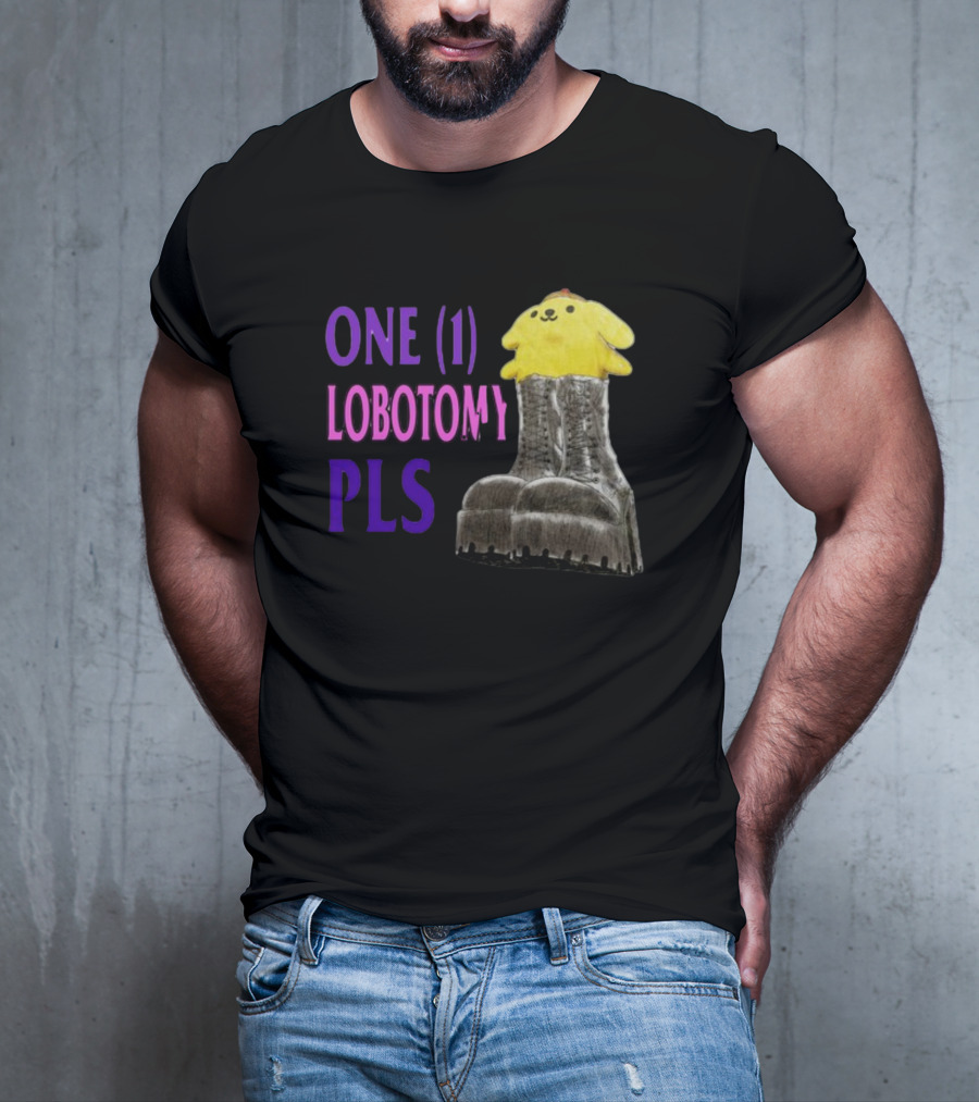 Jmcgg Pompompurin One 1 Lobotomy Pls Cute Character In Platform Boots T-Shirt