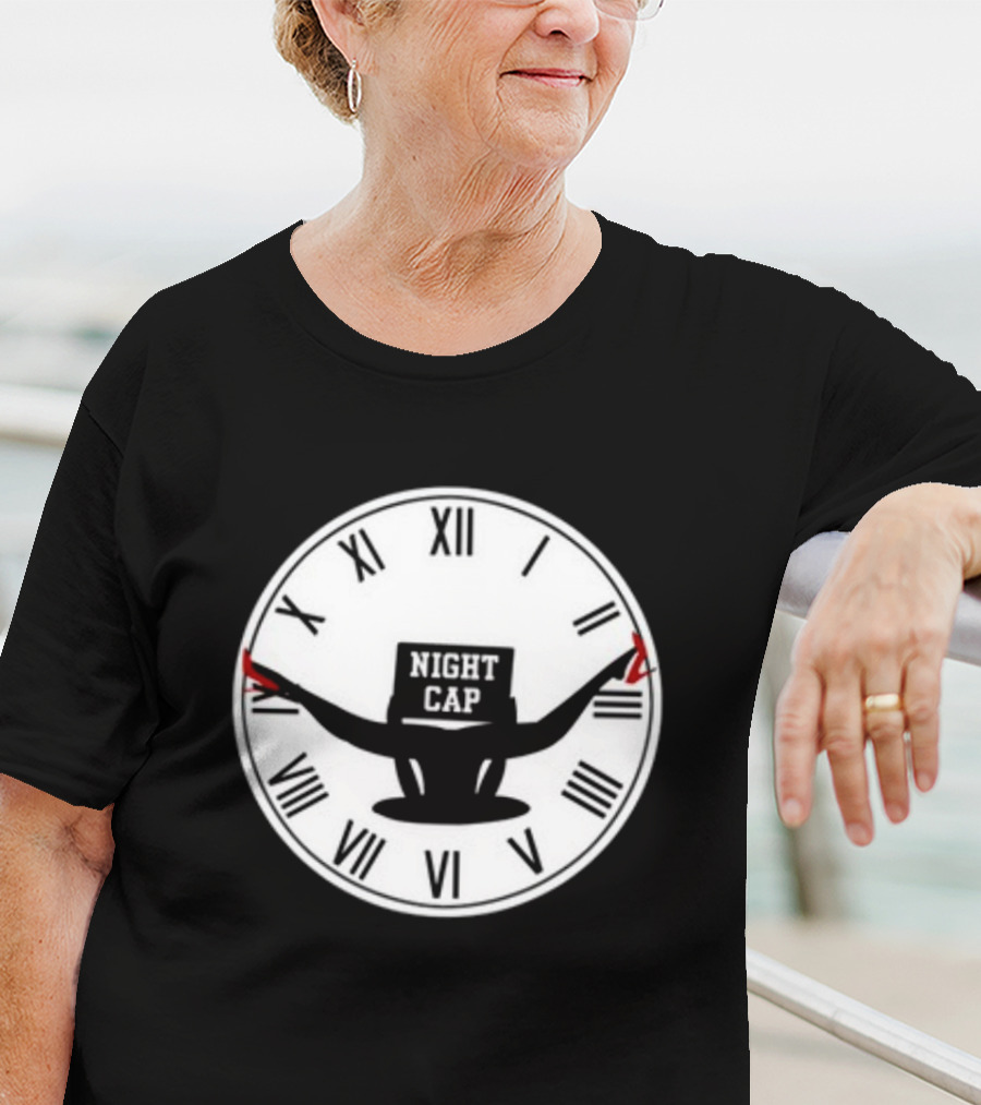 Night Cap Quarter To Three Clock T-Shirt