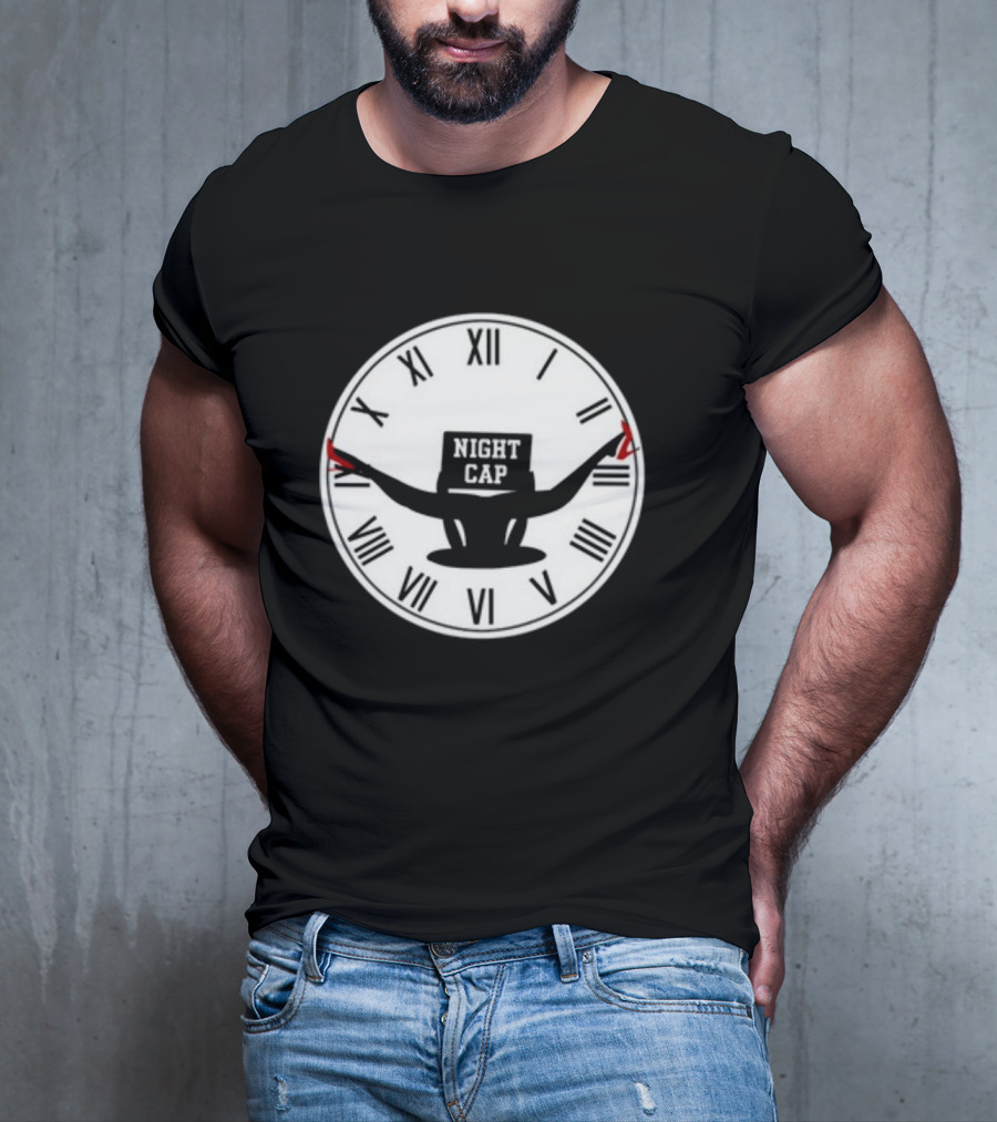 Night Cap Quarter To Three Clock T-Shirt