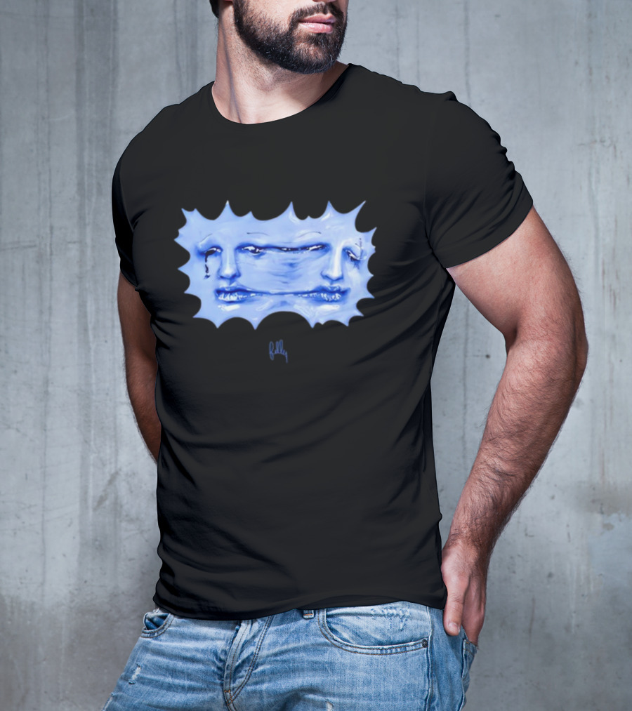 Felly Sun Liquid Blue Faces T-Shirt