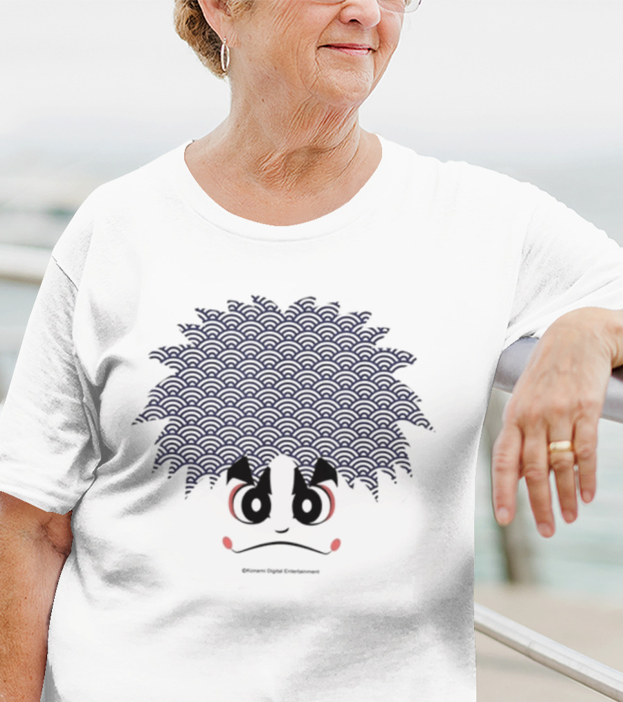 Kit Ellis Wearing Gare Goemon Konami Digital Entertainment Character Face T-Shirt