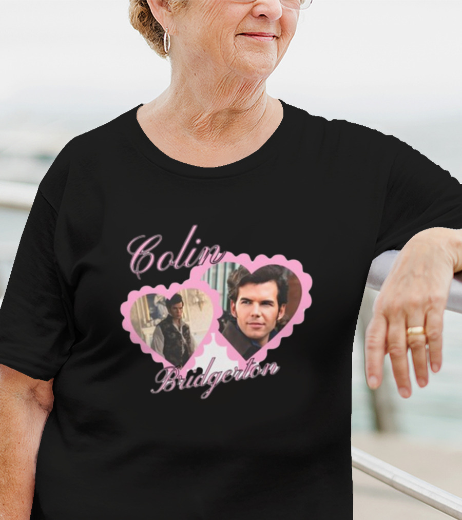 Colin Bridgerton Romantic Heart Portraits T-Shirt