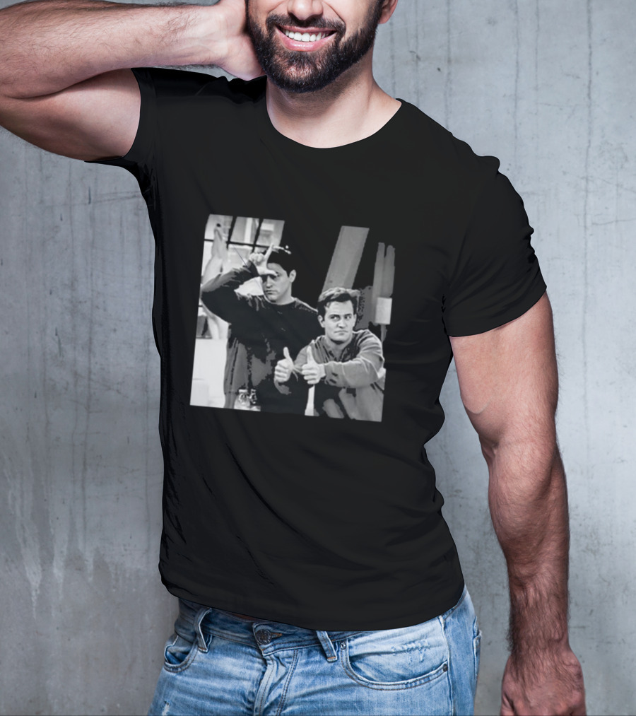 Friends Joey And Chandler Funny Gesture Scene T-Shirt