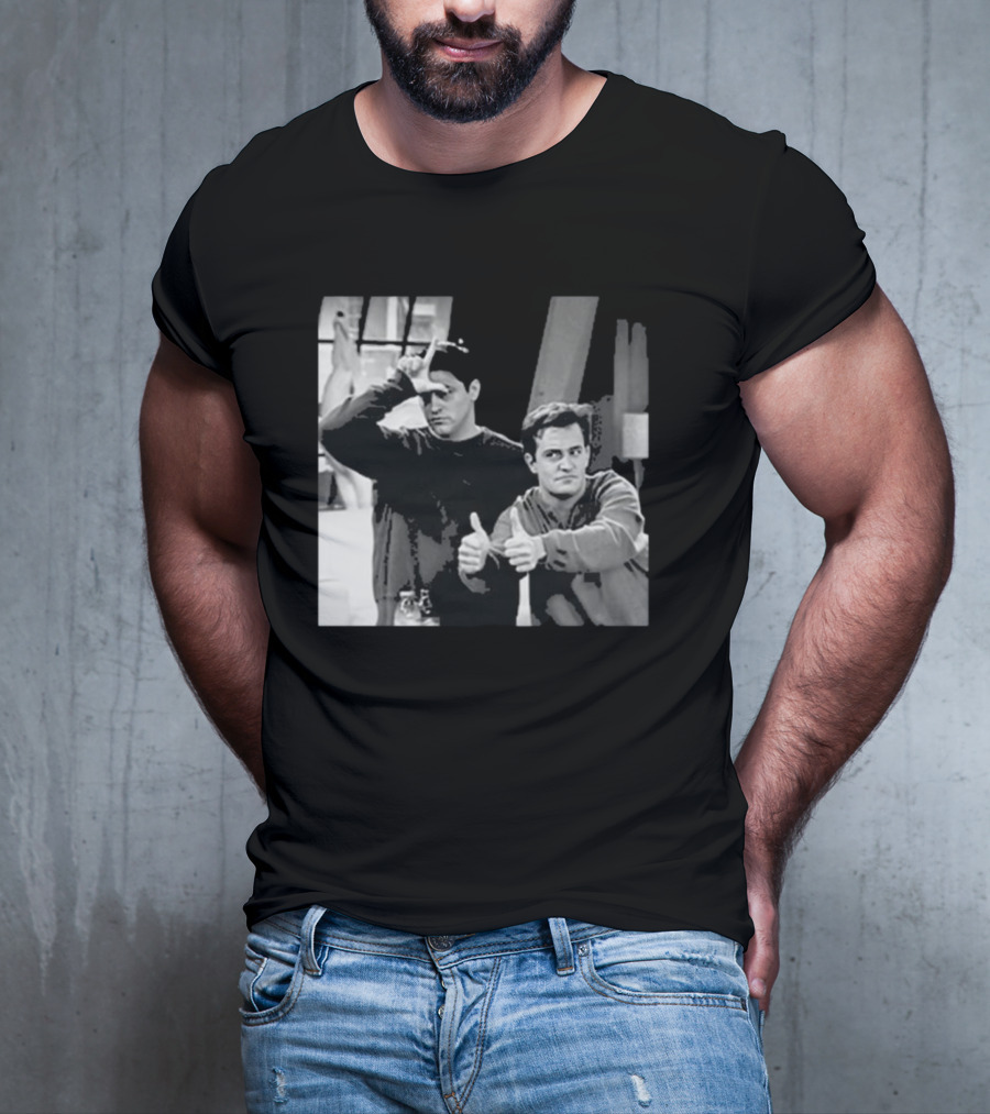 Friends Joey And Chandler Funny Gesture Scene T-Shirt