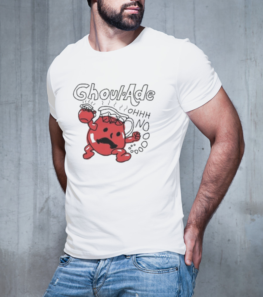 Ghoul-Ade Ohhh No Monster Juice Pitcher Panic Retro Scream T-Shirt