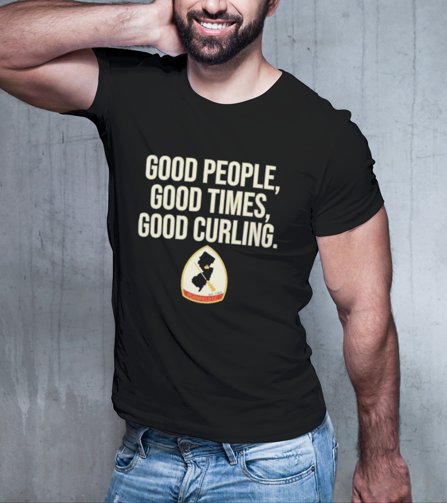 Good People Good Times Good Curling Plainfield CC Est 1963 T-Shirt