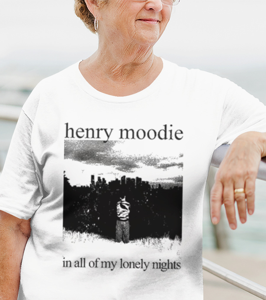 Henry Moodie In All Of My Lonely Nights Dark Skyline Scene T-Shirt