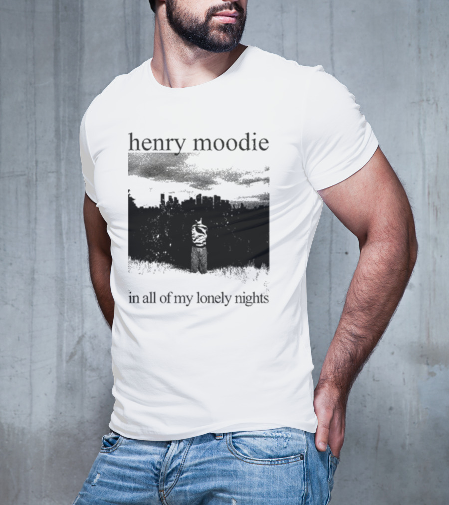 Henry Moodie In All Of My Lonely Nights Dark Skyline Scene T-Shirt