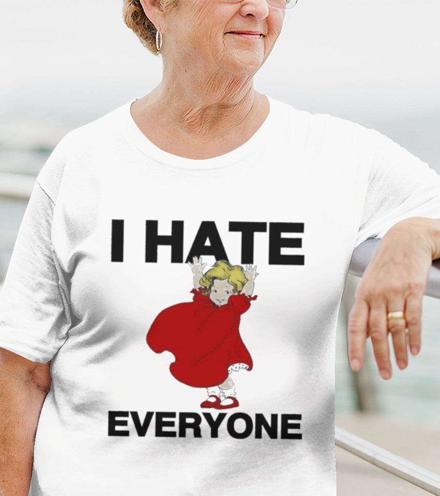 I Hate Everyone Baby Cute Red Dress Girl T-Shirt
