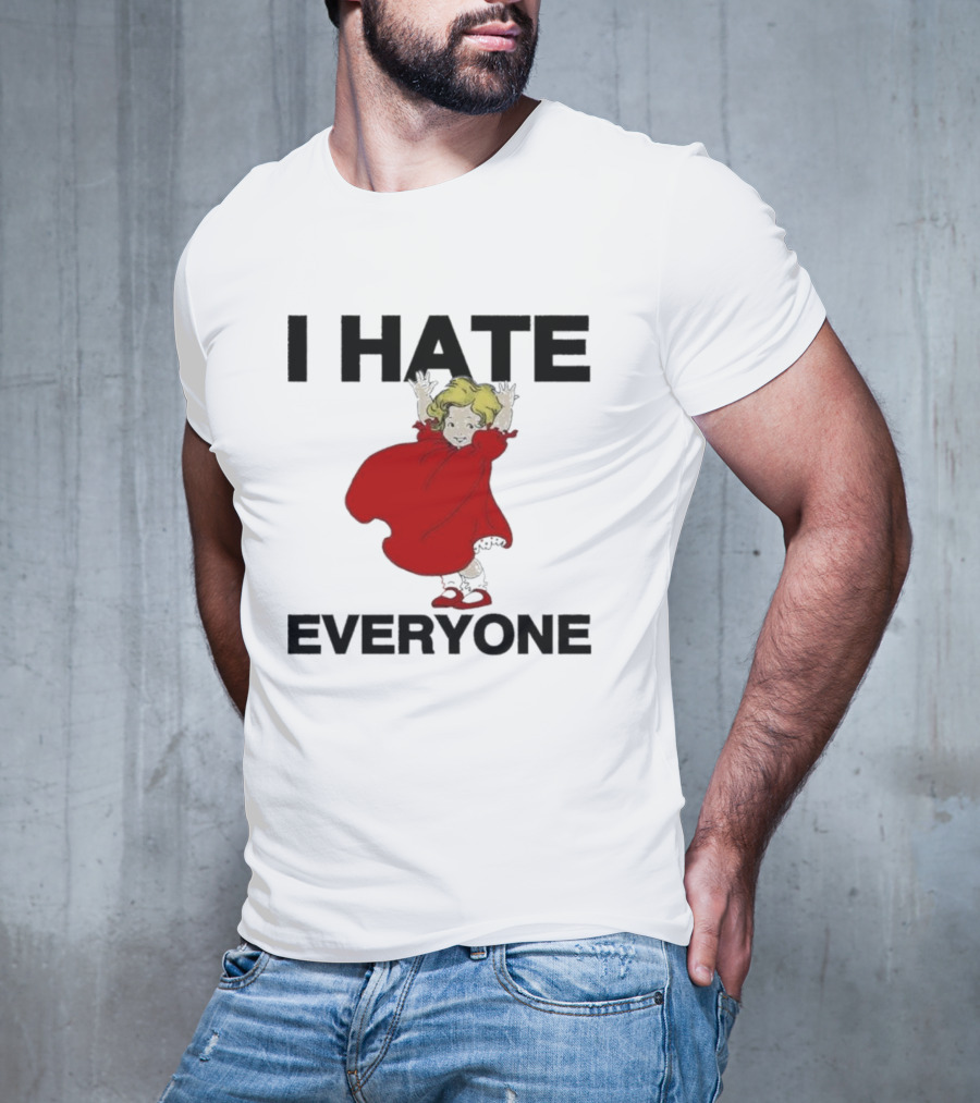 I Hate Everyone Baby Cute Red Dress Girl T-Shirt