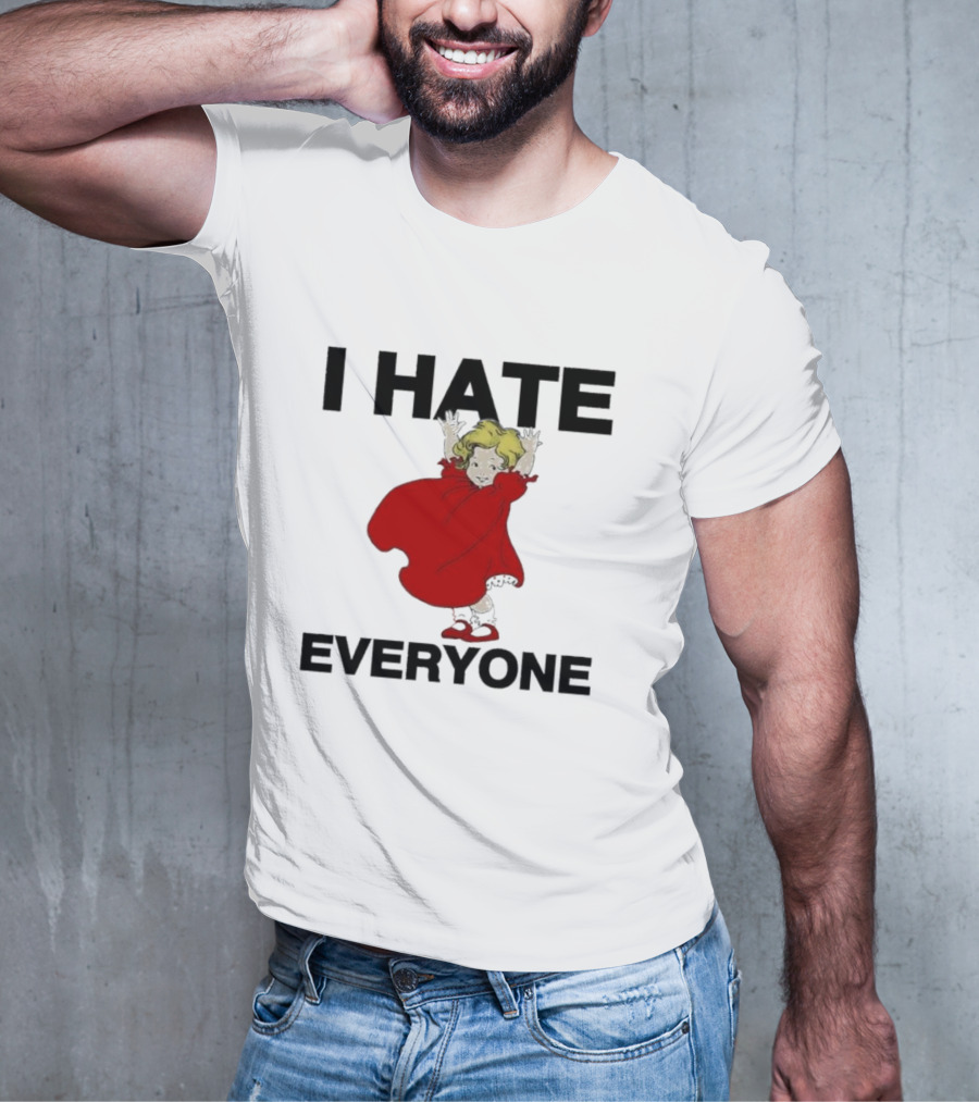 I Hate Everyone Baby Cute Red Dress Girl T-Shirt