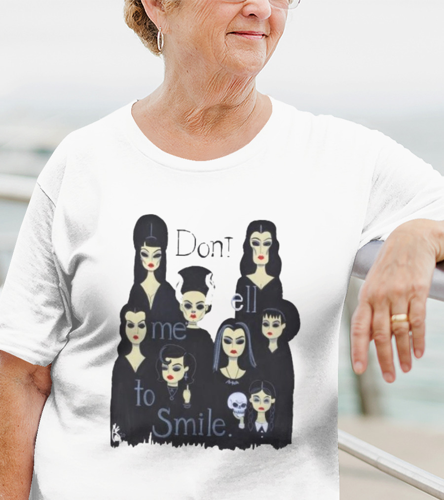 Celebrate World Goth Day El Gato Gomez’s Don’t Tell Me To Smile Group Of Gothic Women T-Shirt