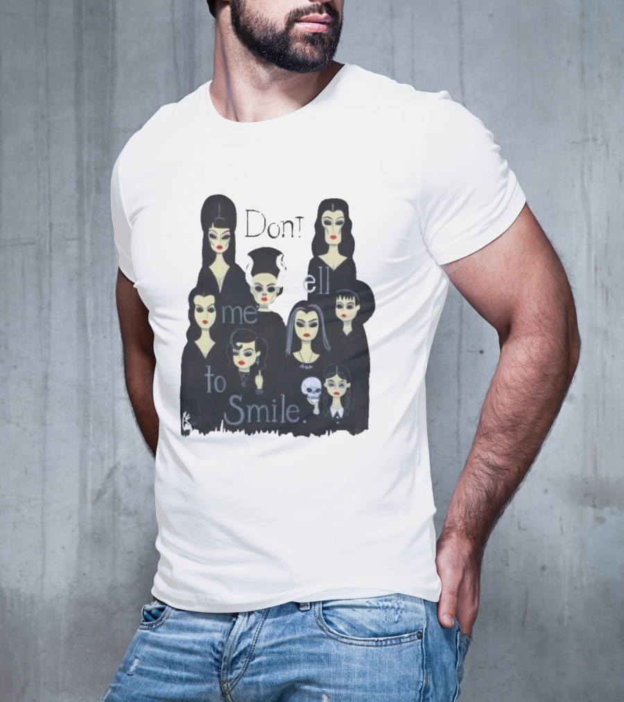 Celebrate World Goth Day El Gato Gomez’s Don’t Tell Me To Smile Group Of Gothic Women T-Shirt
