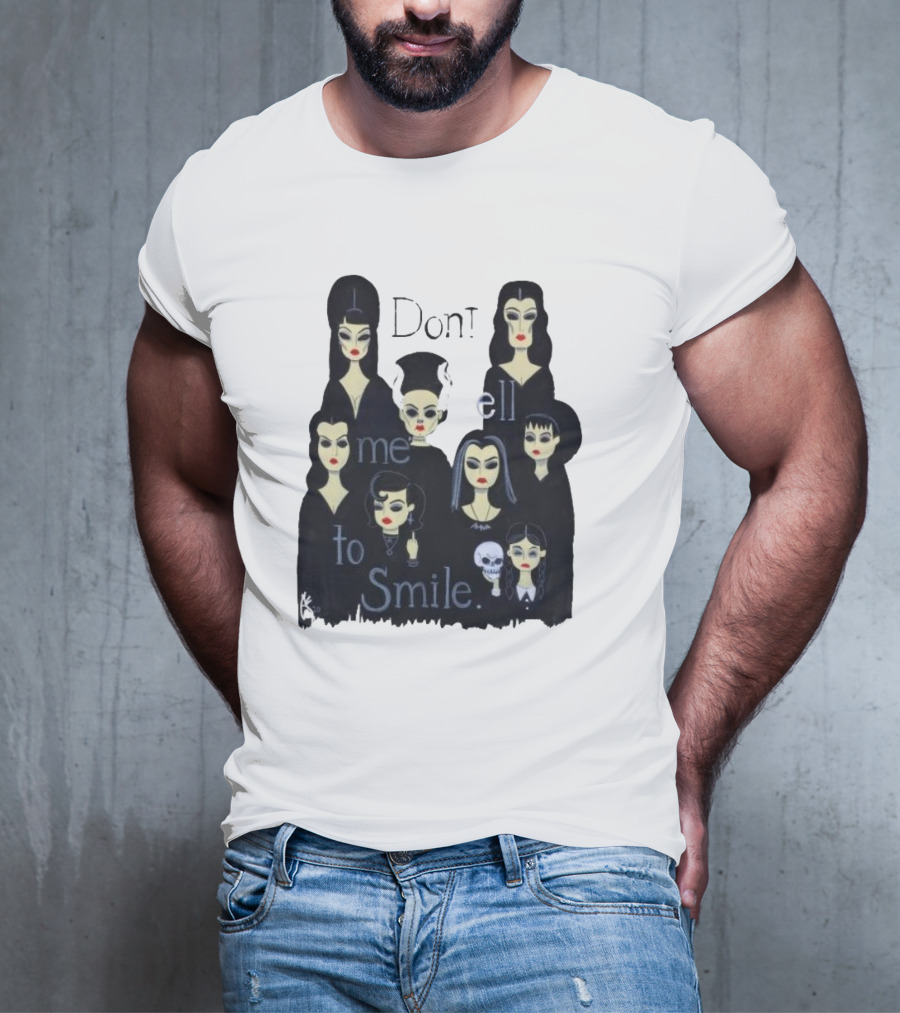 Celebrate World Goth Day El Gato Gomez’s Don’t Tell Me To Smile Group Of Gothic Women T-Shirt