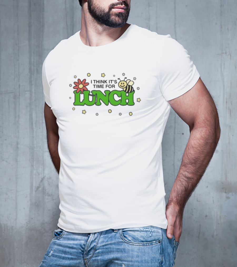 Cody’s Run Club I Think It’s Time For Lunch With Bee And Flower Motif T-Shirt
