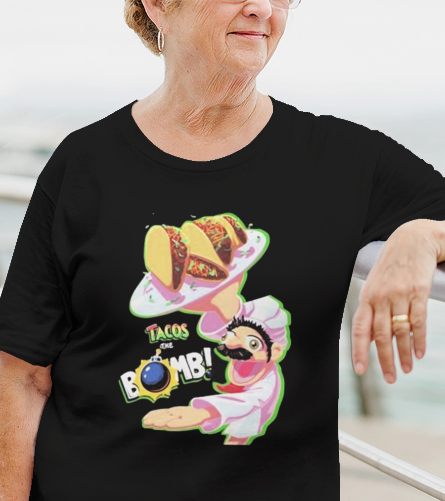 Curio Kujo Tacos Are The Bomb Chef With Bomb T-Shirt