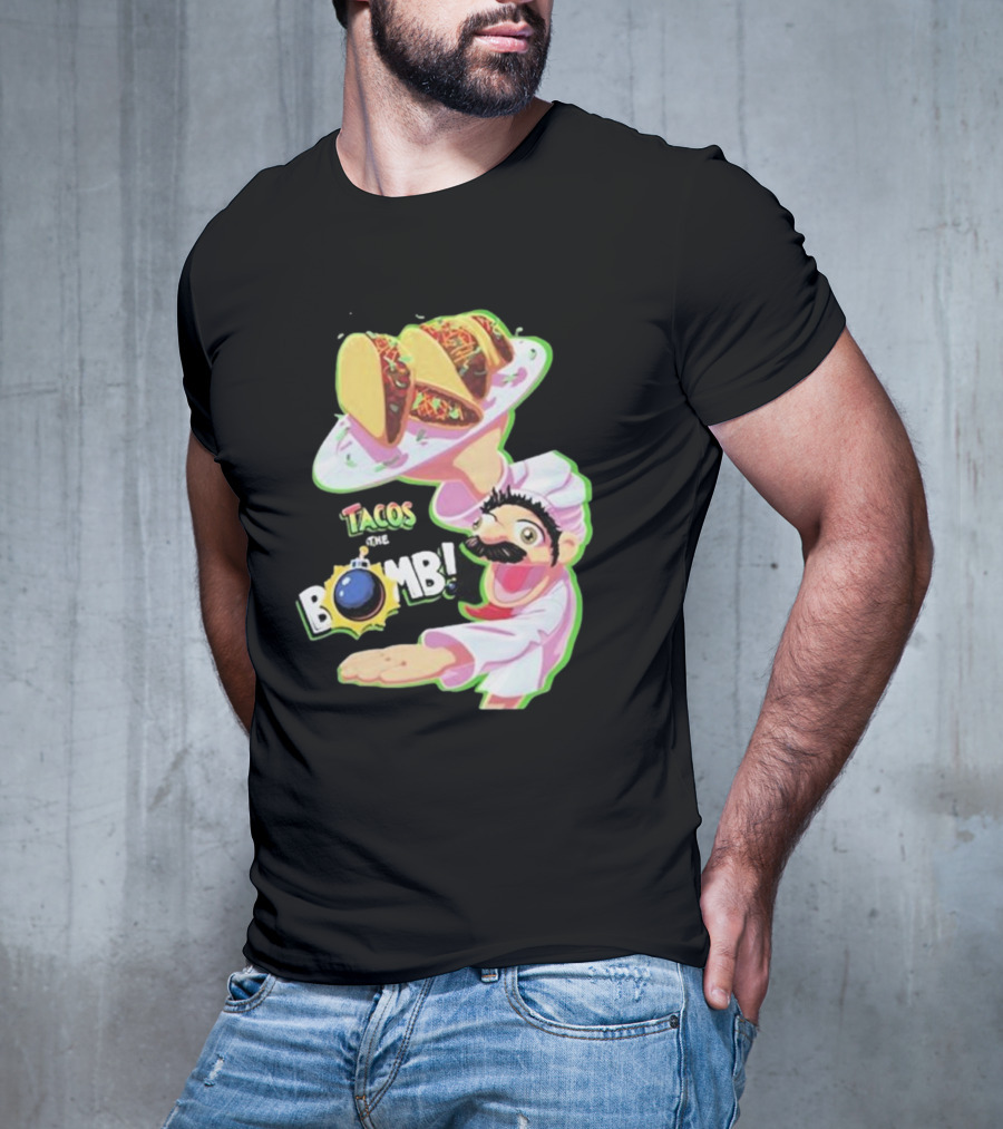 Curio Kujo Tacos Are The Bomb Chef With Bomb T-Shirt