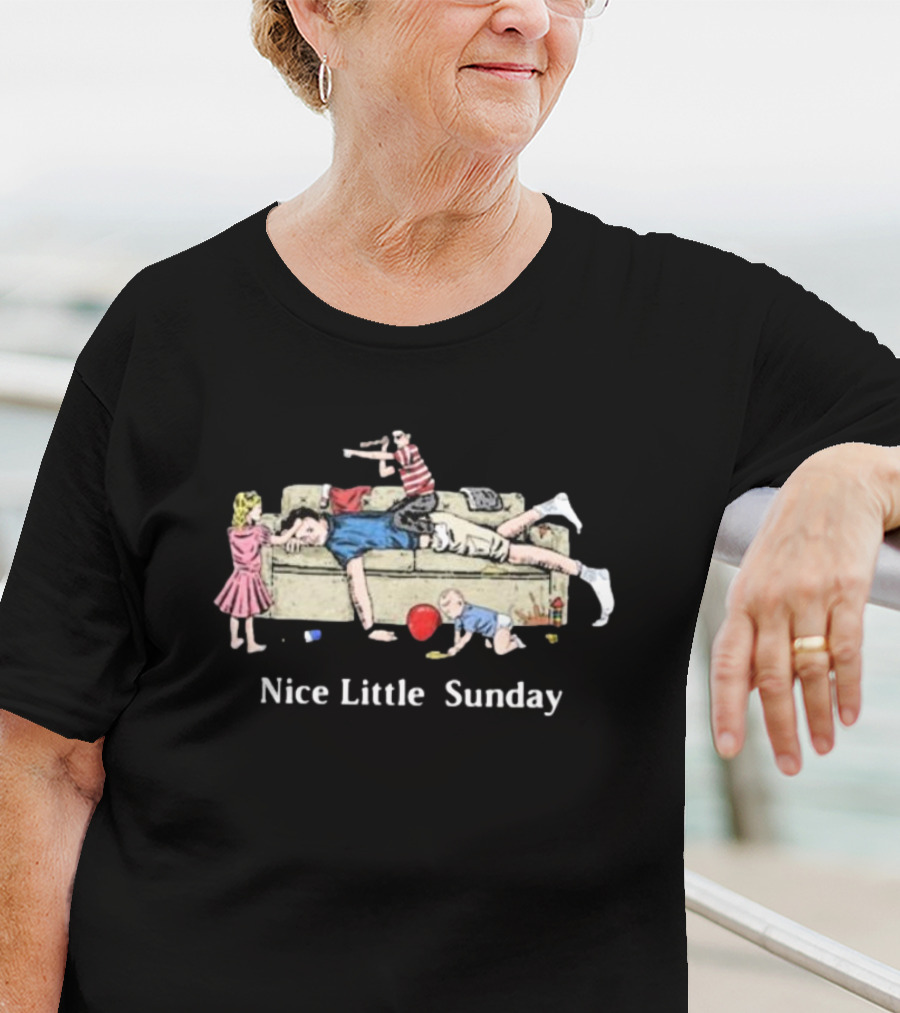 Dads Nice Little Sunday With Kids Playing T-Shirt
