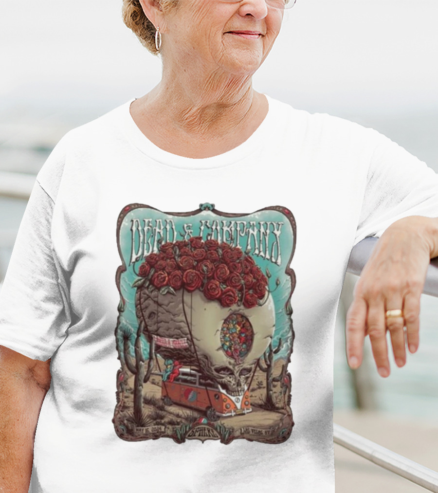 Dead And Company Skull Roses And VW Bus May 16 T-Shirt