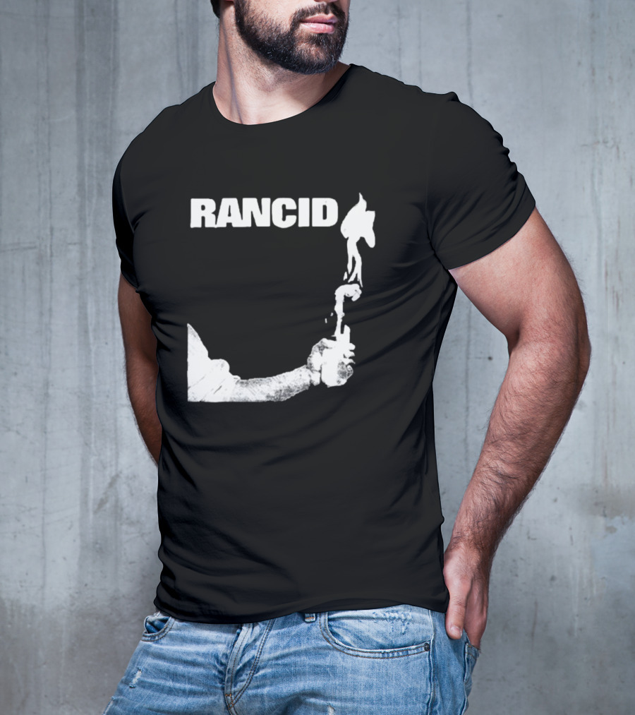 Rancid Band Logo Molotov Cocktail T-Shirt