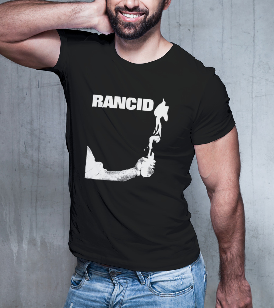 Rancid Band Logo Molotov Cocktail T-Shirt