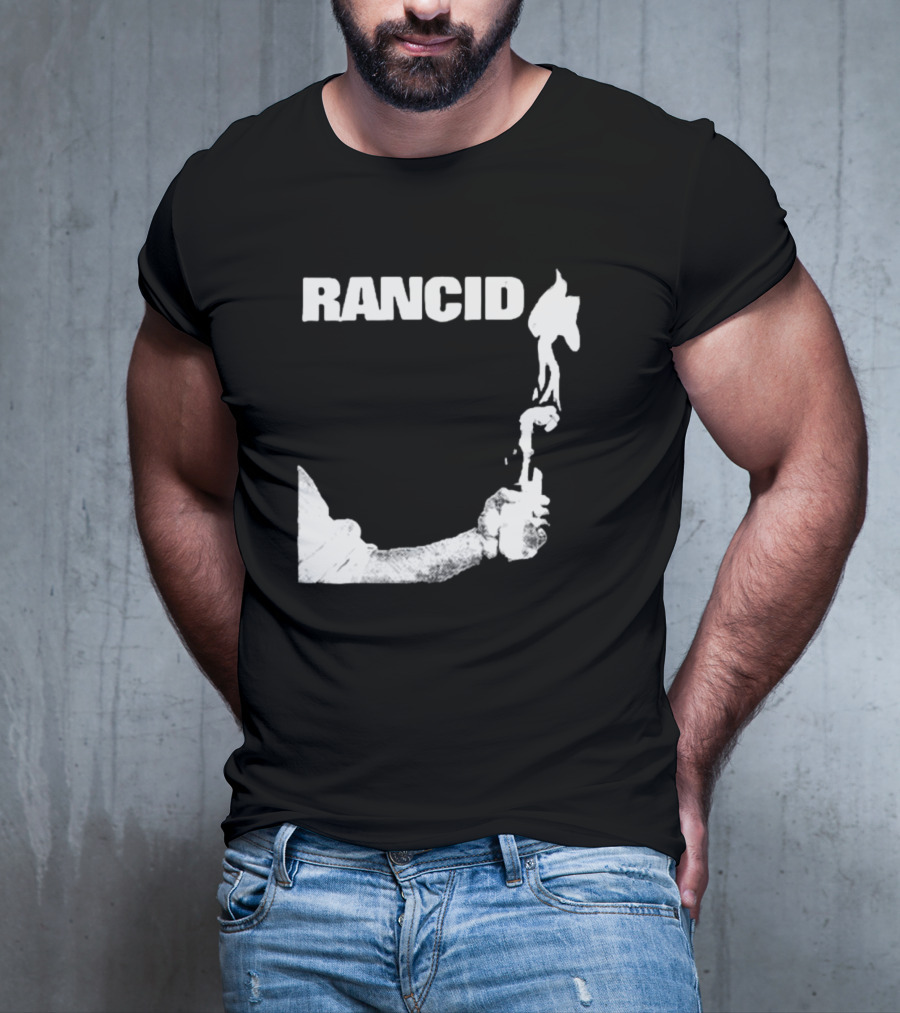 Rancid Band Logo Molotov Cocktail T-Shirt