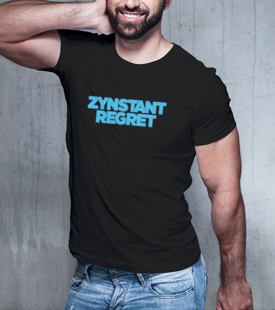 Zynstant Regret Bold Minimalist Humor T-Shirt