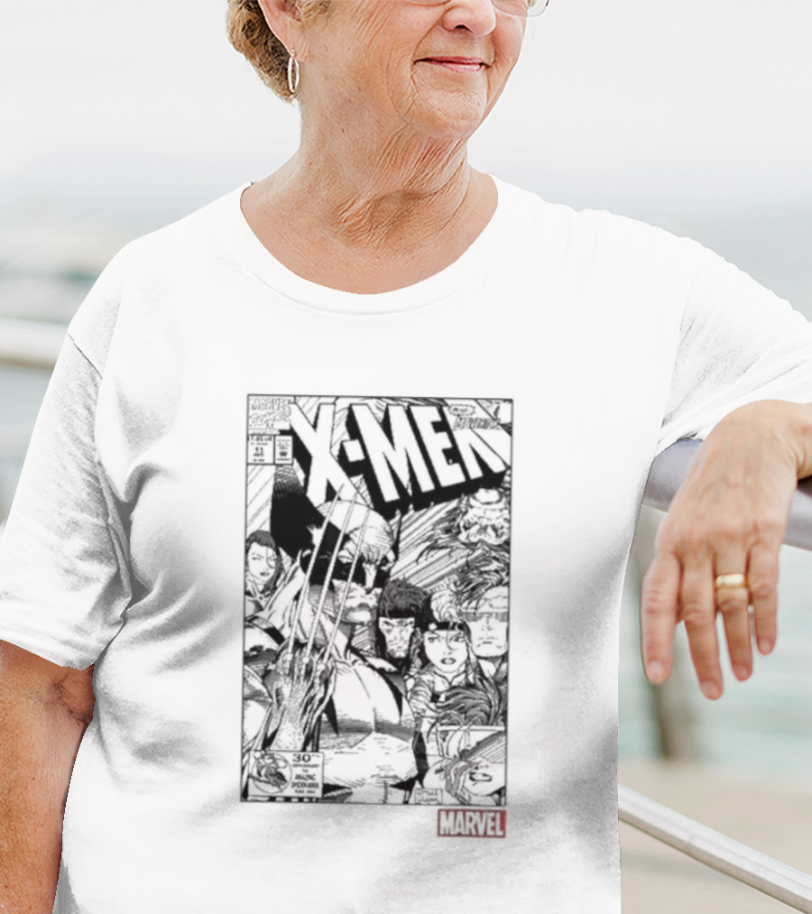 Classic Marvel Comic X-Men Wolverine Team Cover T-Shirt