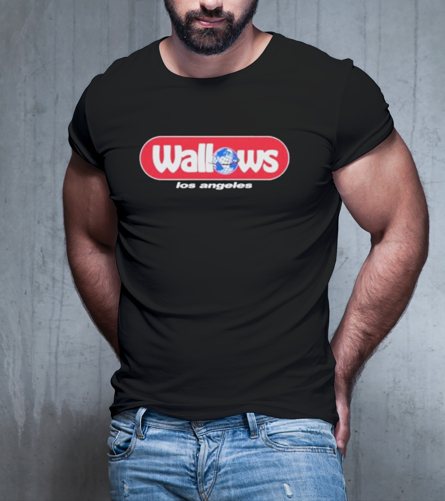 Wallows Los Angeles With Globe Graphic Circle T-Shirt