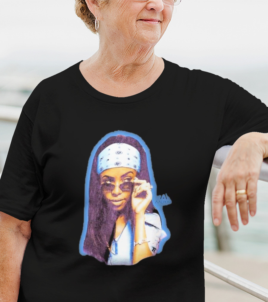Zayn Malik Aaliyah Bandana Sunglasses Airbrush Purple T-Shirt