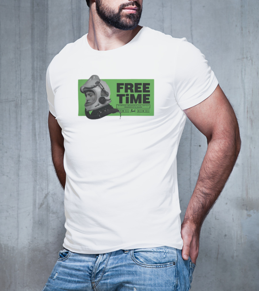 FREE TIME Official Recordings Ruel Merchandise Astronaut Helmet T-Shirt