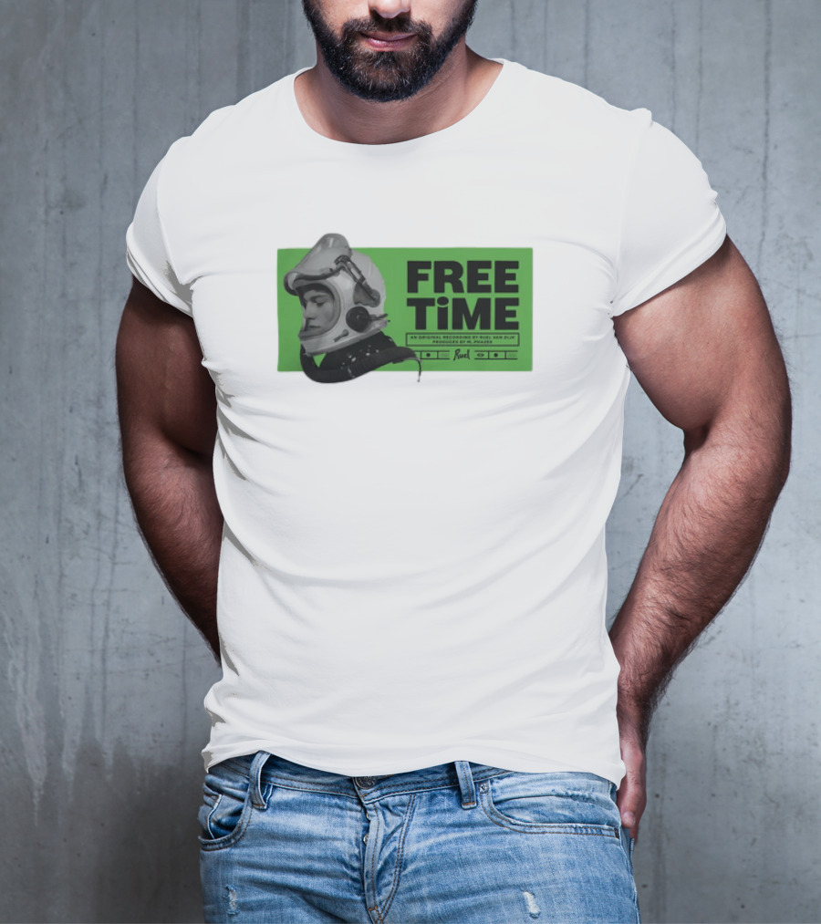 FREE TIME Official Recordings Ruel Merchandise Astronaut Helmet T-Shirt