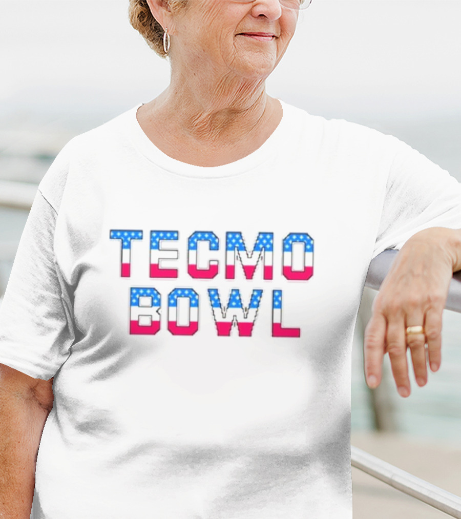 Kyle Brandt Tecmo Bowl USA Flag T-Shirt