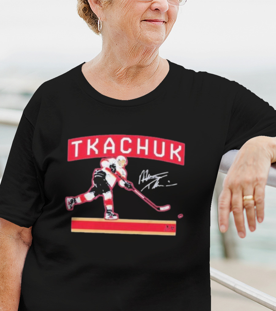 Tkachuk Slap Shot Autograph Player Signage T-Shirt