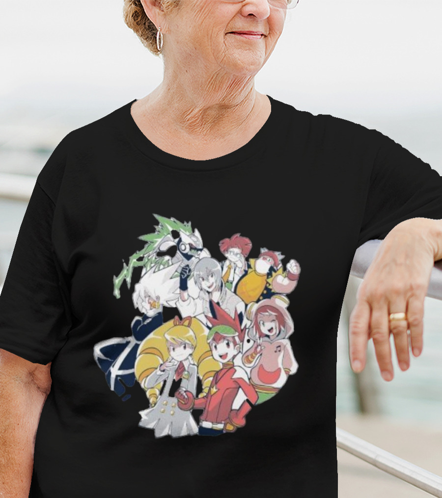 Mega Man Star Force Allies Heroes And Characters T-Shirt