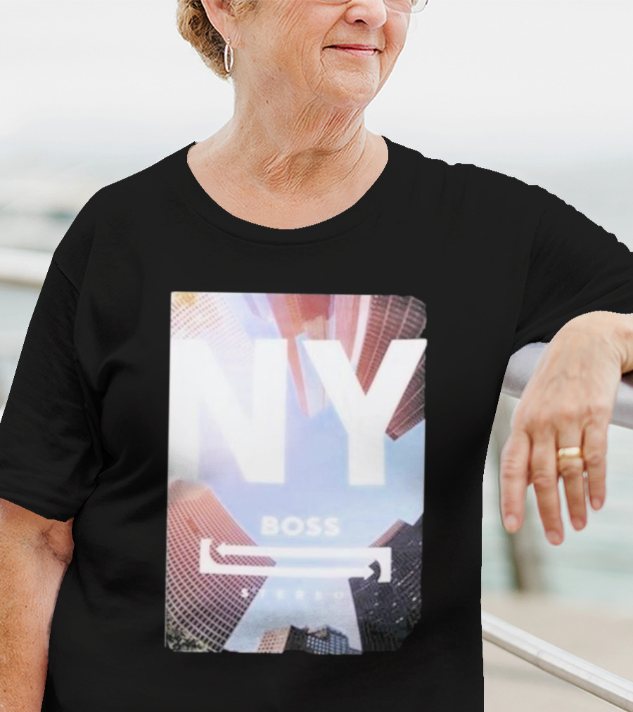 NY Boss Stereo Skyscraper Cityscape T-Shirt