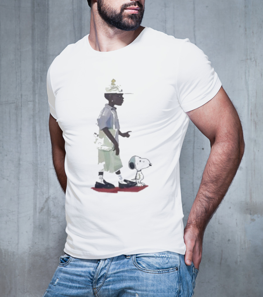 Black Woman With Snoopy Peanuts T-Shirt