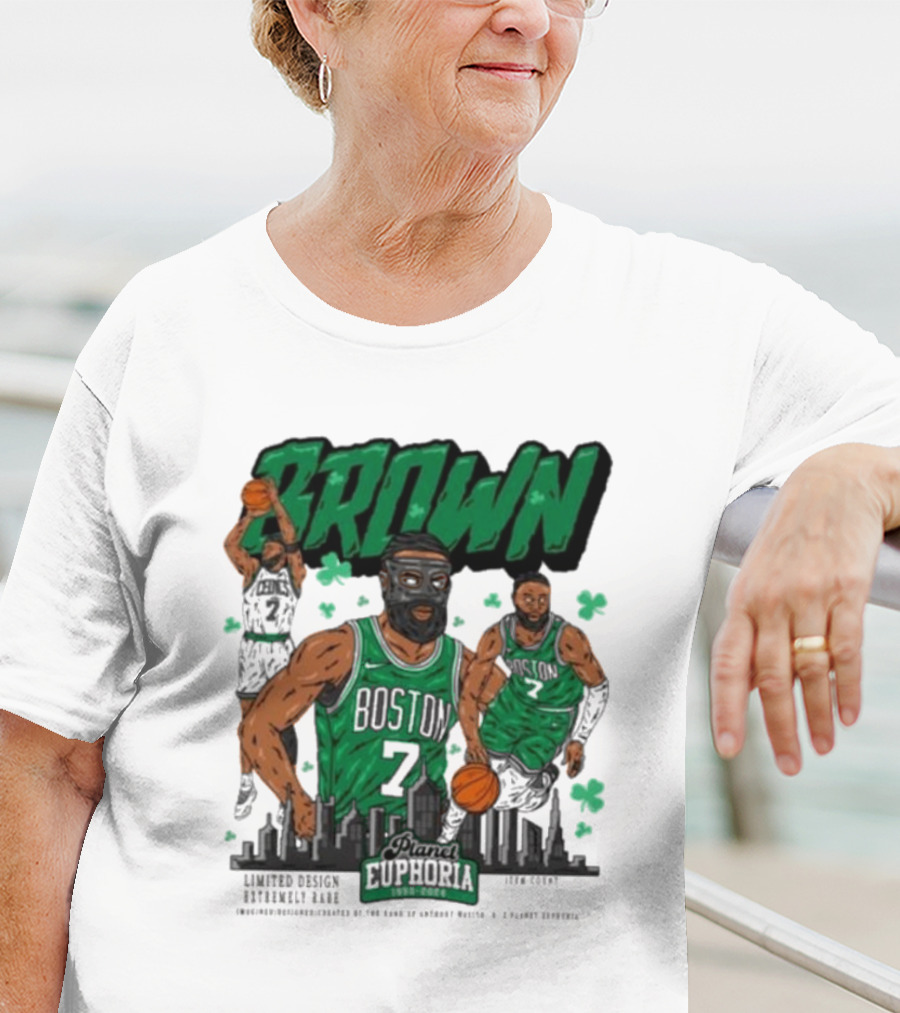 Boston Celtics Jaylen Brown Exclusive Basketball Planet Euphoria T-Shirt