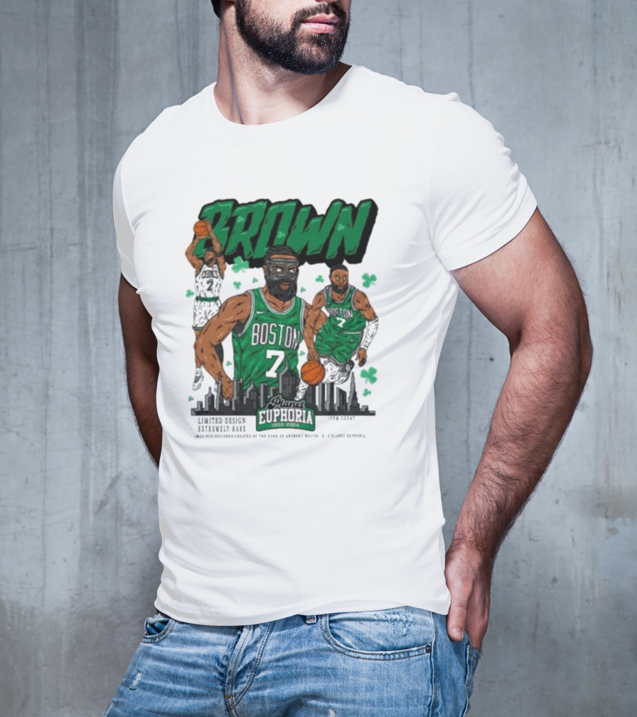Boston Celtics Jaylen Brown Exclusive Basketball Planet Euphoria T-Shirt