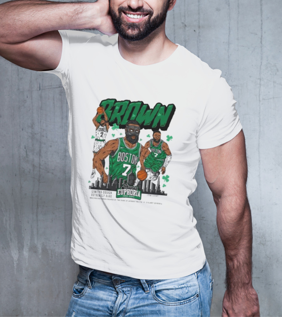 Boston Celtics Jaylen Brown Exclusive Basketball Planet Euphoria T-Shirt