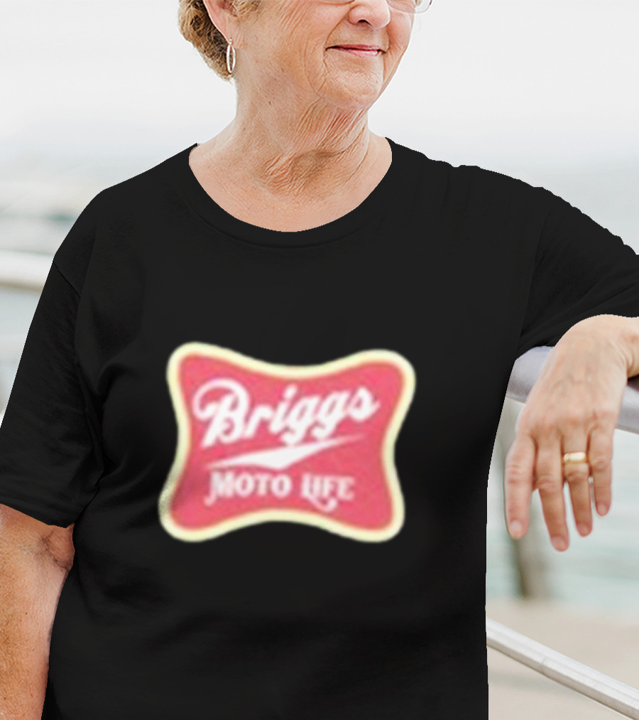 Briggs Moto Life Red Emblem T-Shirt