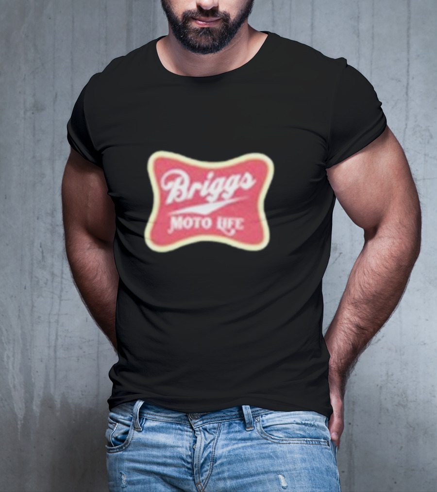 Briggs Moto Life Red Emblem T-Shirt